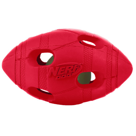Игрушка для собак Nerf Мяч для регби светящийся - 13,5 см