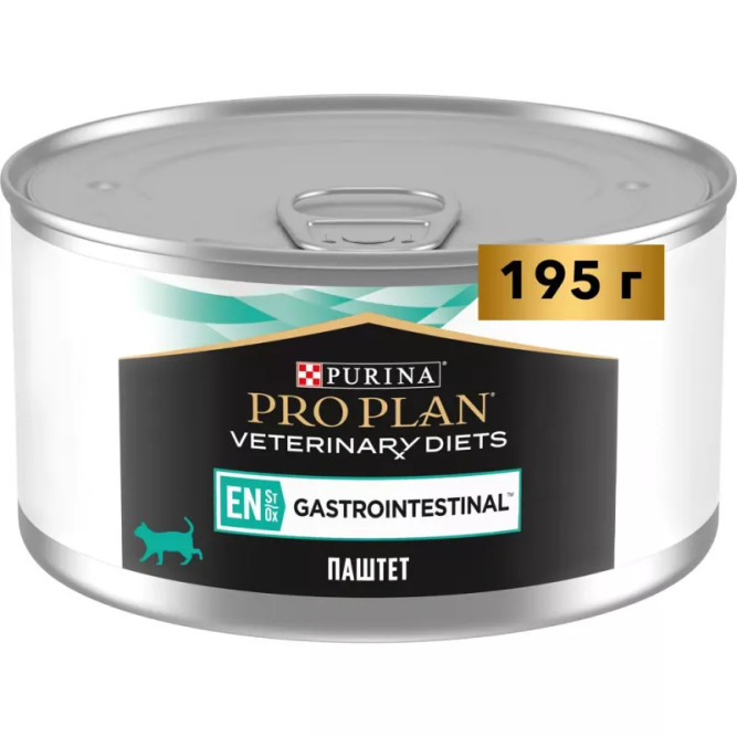 Pro Plan Veterinary diets EN St/Ox Gastrointestinal влажный корм для взрослых кошек при расстройствах пищеварения - 195 г х 24 шт