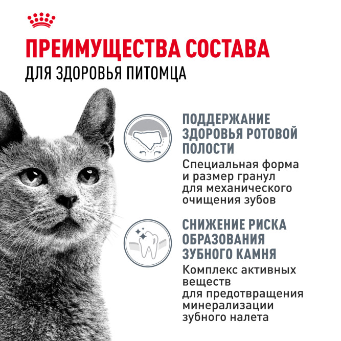 Royal Canin Dental Care сухой корм для взрослых кошек для поддержания здоровья ротовой полости - 400 г