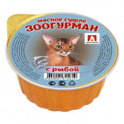 Зоогурман влажный корм для взрослых кошек с рыбой - 100 г