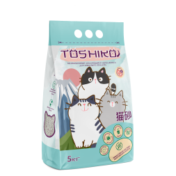 Toshiko Сакура бентонитовый комкующийся наполнитель для кошачьего туалета - 5 кг