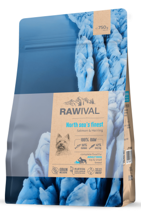 Rawival North Sea’s Finest сухой корм для взрослых собак карликовых и малых пород с лососем и сельдью - 750 г