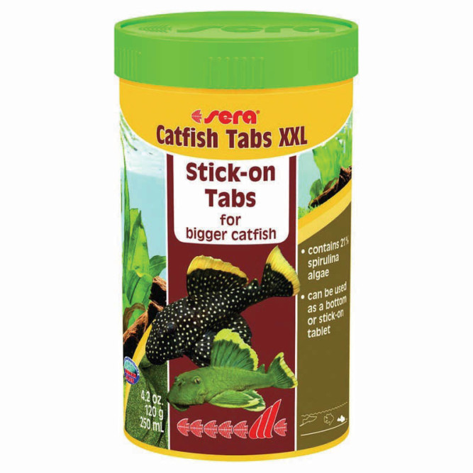 Sera Catfish Tabs XXL Корм для сомов "прилипал" - 120 г