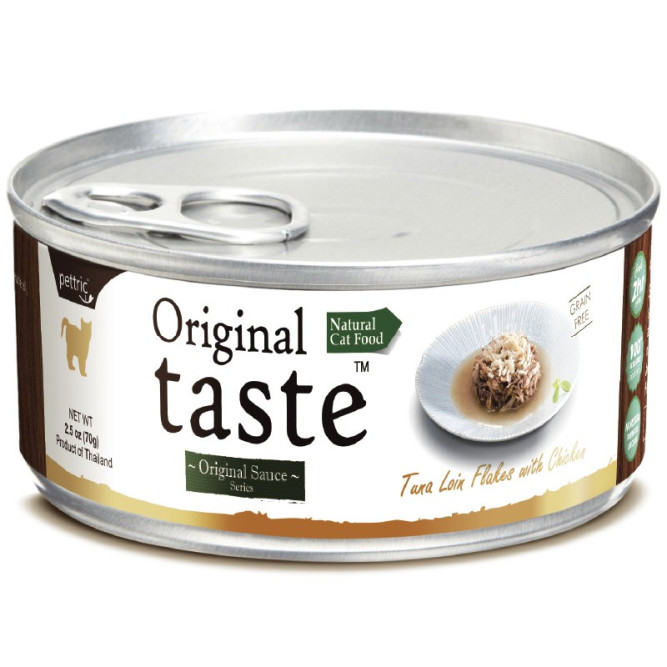 Pettric Original Taste влажный корм для кошек с тунцом и курицей в соусе - 70 г х 24 шт