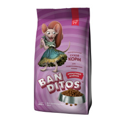 Banditos сухой корм для взрослых стерилизованных кошек и кастрированных котов, с ягненком - 400 г