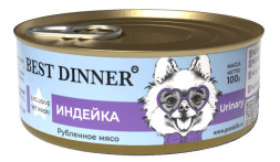 Best Dinner Exclusive Vet Profi Urinary Индейка консервы для собак - 100 г х 12 шт
