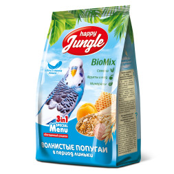 Happy Jungle корм для волнистых попугаев при линьке - 500 г