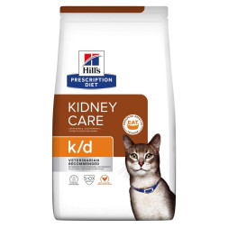 Сухой диетический корм для кошек Hills Prescription Diet k/d Kidney Care при лечении заболеваний почек, с курицей - 1,5 кг
