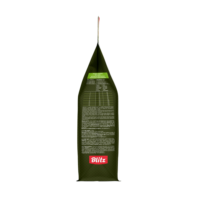 Blitz Holistic Fresh Duck сухой монопротеиновый корм для взрослых собак мелких пород, при чувствительном пищеварении со свежей уткой - 1,5 кг
