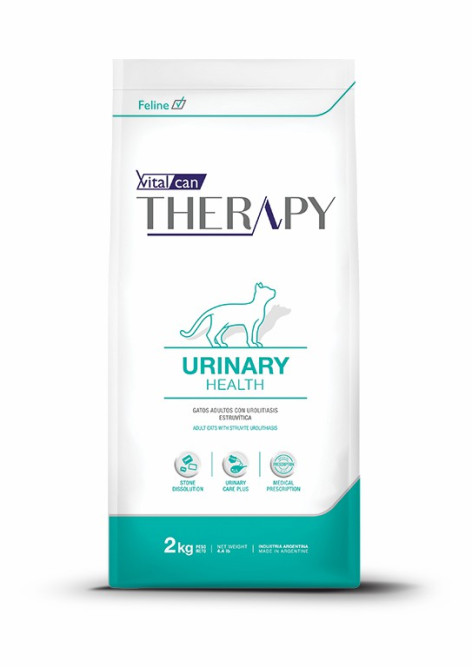 Vitalcan Therapy Feline Urinary Care сухой корм для взрослых кошек, при МКБ, с курицей - 2 кг