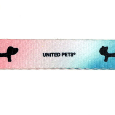 United Pets Complete me XS ошейник для собак 10х180/300 мм, розово-голубой тай-дай