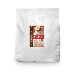 Зоогурман BIG DOG сухой корм для взрослых собак средних и крупных пород, с индейкой - 10 кг