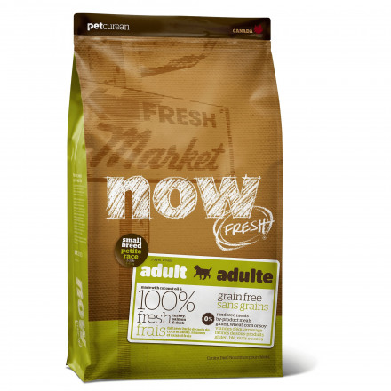 NOW Fresh Small Breed Grain Free сухой беззерновой корм для взрослых собак мелких пород с индейкой, уткой и овощами - 11,3 кг