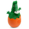 Изображение товара GiGwi EGG игрушка для собак Крокодил-неваляшка с пищалкой, 14 см