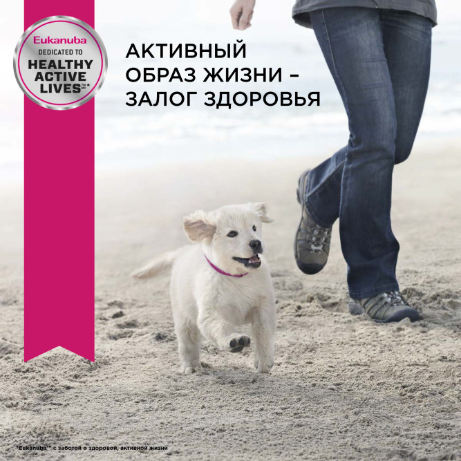 Сухой корм Eukanuba Puppy Medium Breed для щенков средних пород с курицей - 15 кг