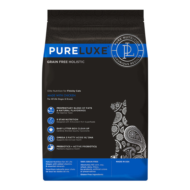 PureLuxe сухой корм для привередливых кошек с курицей - 1,5 кг
