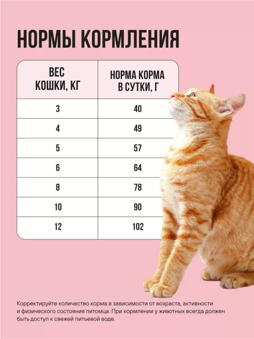 BOWL WOW сухой корм для взрослых кошек с индейкой, курицей и яблоком - 4 кг