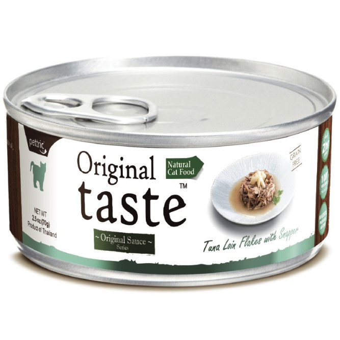 Pettric Original Taste влажный корм для кошек с тунцом и луцианом в соусе - 70 г х 24 шт