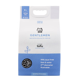 Organic Team Tofu Gentlemen комкующийся наполнитель для кошачьего туалета, для джентльменов - 6 л (2,27 кг)