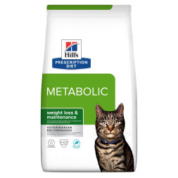 Hills Prescription Diet Metabolic сухой диетический корм для взрослых кошек для снижения и контроля веса, с тунцом - 3 кг