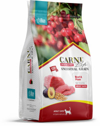 CARNI LIFE Adult сухой корм для взрослых кошек с говядиной, черносливом и клюквой - 1,5 кг