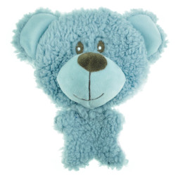 AROMADOG BIG HEAD игрушка для собак Мишка, 12 см, голубой