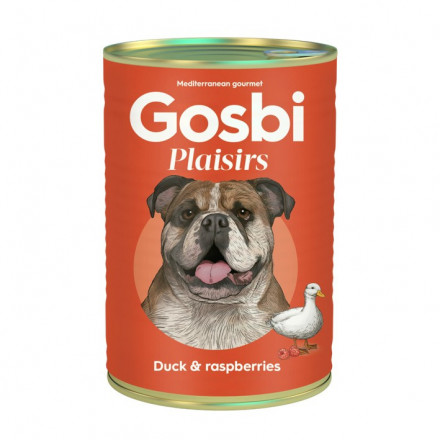 Gosbi Plaisirs влажный корм для взрослых собак с уткой и малиной - 400 г
