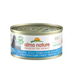 Almo Nature HFC Natural Atlantic Tuna консервы для взрослых кошек с тунцом, в бульоне - 70 г х 24 шт