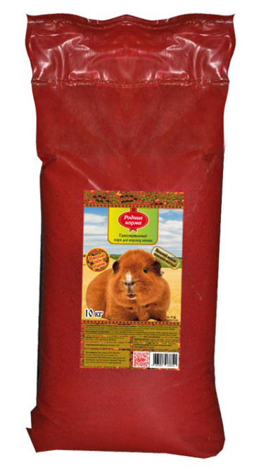 Родные Корма корм гранулированный для морских свинок - 10 кг