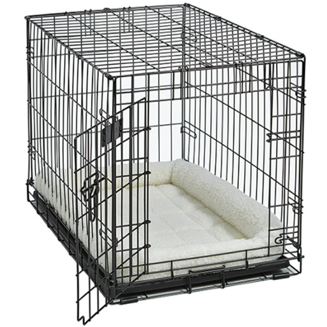 Лежанка MidWest Pet Bed для собак и кошек флисовая 55х33 см, белая