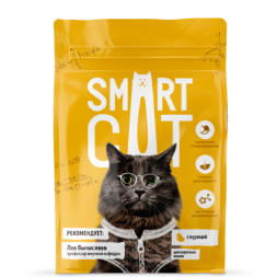 Smart Cat сухой корм для взрослых кошек с курицей - 1,4 кг