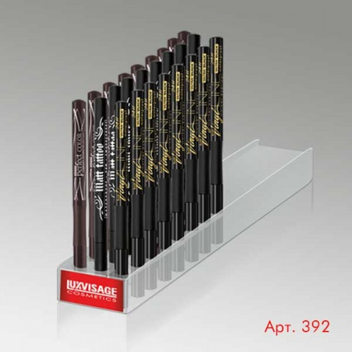 LUXVISAGE подводка-фломастер для глаз VINYL LINE Ultra Black 24H Waterproof, тон черный
