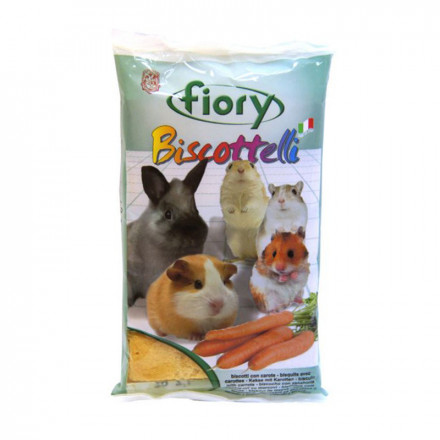 Fiory бисквиты для грызунов Biscottelli с морковью - 35 г