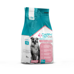 CARNI Vet Diet Dog Allergy Defense диетический сухой корм для собак при аллергии, здоровая кожа и шерсть, с индейкой - 2,5 кг