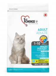 1st Choice Healthy Skin &amp; Coat сухой корм для взрослых кошек для кожи и шерсти с лососем - 10 кг