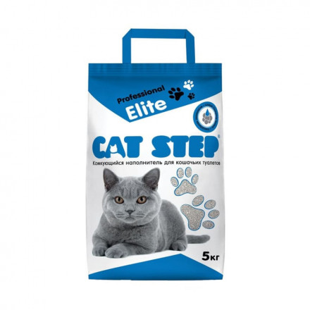 Cat Step Professional Elite наполнитель для кошачьих туалетов бентонитовый комкующийся - 5 кг
