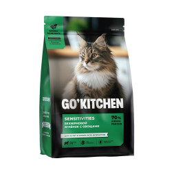 Go' Kitchen Sensitivities Lamb сухой беззерновой корм для котят и кошек всех возрастов для чувствительного пищеварения с ягнёнком - 1,36 кг