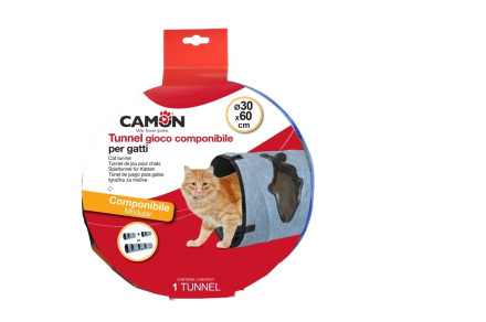 Camon туннель модульный для кошек, синий, 30х60 см