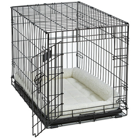 Лежанка MidWest Pet Bed для собак и кошек флисовая 60х45 см, белая