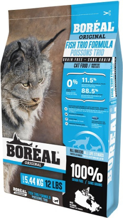 Boreal Original сухой корм для кошек всех пород с 3 видами рыбы - 5,44 кг