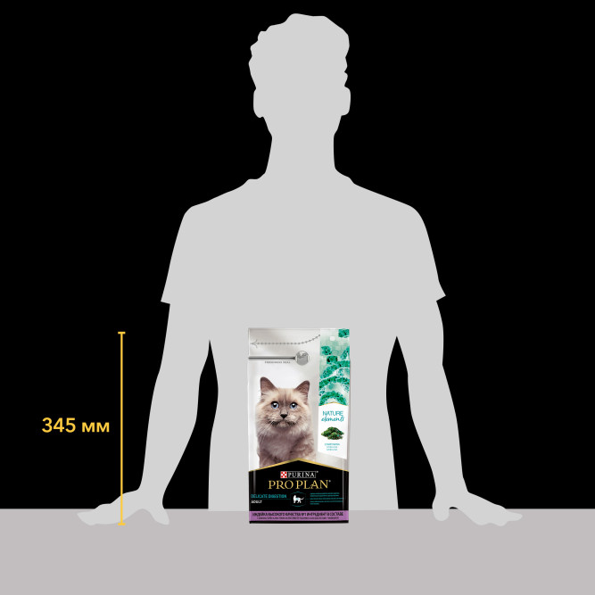 Pro Plan Adult Nature Elements Delicate Digestion сухой корм для взрослых кошек с чувствительным пищеварением, с индейкой, 1.4 кг