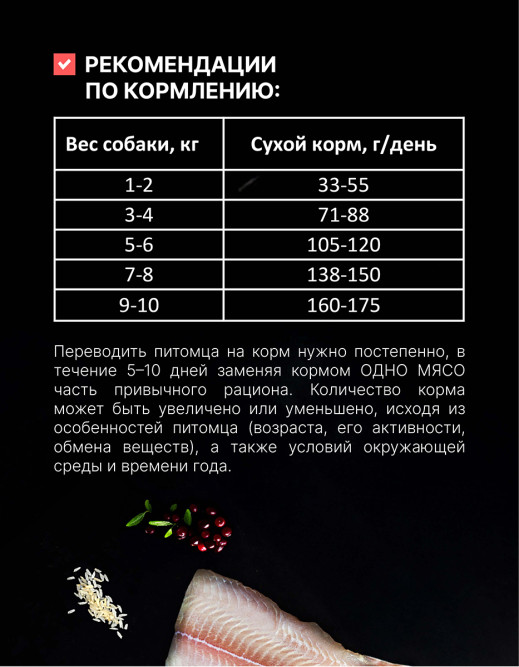 Одно Мясо Монопротеин сухой корм для взрослых собак малых пород с белой рыбой - 2 кг