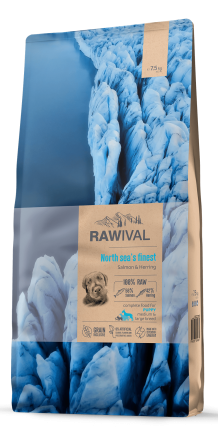Rawival North Sea’s Finest сухой корм для щенков средних и крупных пород с лососем и сельдью - 7,5 кг