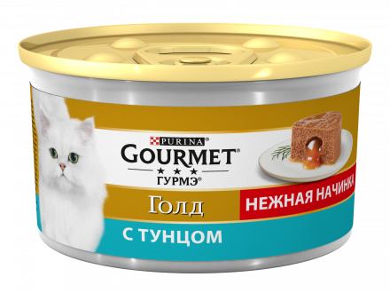 Консервы для кошек Gourmet Голд Нежная начинка с тунцом 85 г х 12 шт