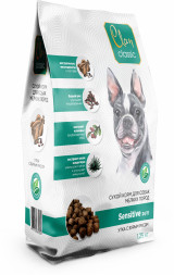 Clan Classic Sensitive 24/11 сухой корм для взрослых собак мелких пород с уткой и бурым рисом - 1,25 кг
