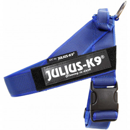 Julius-K9 шлейка для собак Color &amp; Gray 3, 84-113 см / 40-70 кг, синяя