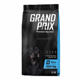Grand Prix Medium Adult Сухой корм для взрослых собак средних пород с курицей - 12 кг