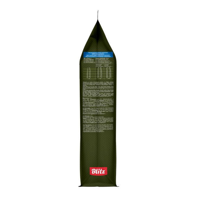 Blitz Holistic Fresh Trout сухой монопротеиновый корм для взрослых собак средних и крупных пород, при чувствительном пищеварении со свежей форелью - 1,5 кг