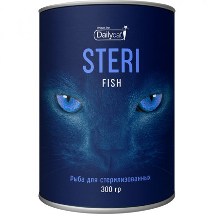 Dailycat Unique line Steri сухой корм для стерилизованных кошек с рыбой - 300 г