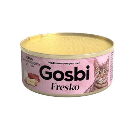 Gosbi Fresko влажный корм для котят с тунцом и молоком - 70 г